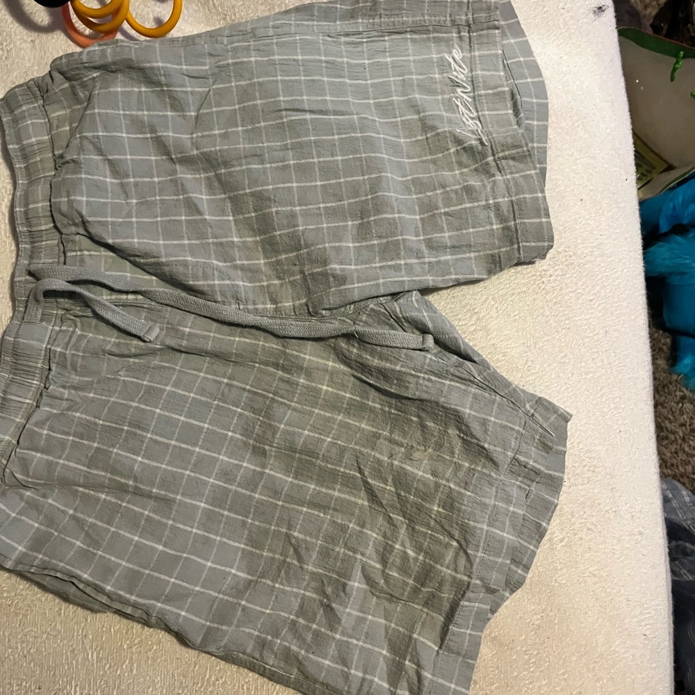 Gray Checkered Men's Shorts